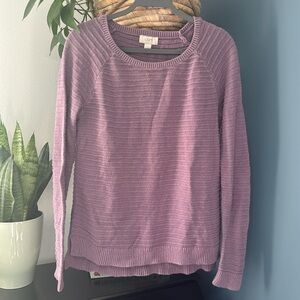 Loft purple sweater size medium